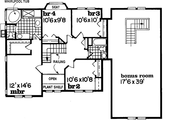 Upper/Second Floor Plan: 35-376