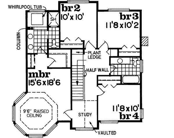 Upper/Second Floor Plan: 35-381