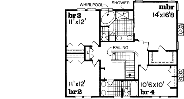 Upper/Second Floor Plan: 35-390