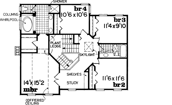 Upper/Second Floor Plan: 35-392
