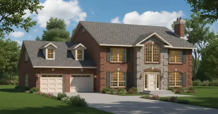European house plans 35-393 - front exterior, 2,495 sq ft, 3 bed, 2 bath house plans | Monster House Plans