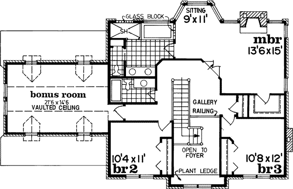 Upper/Second Floor Plan: 35-393