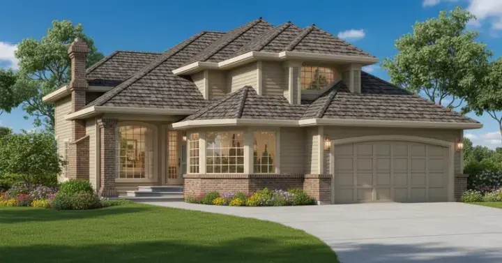 Northwest house plans 35-398 - front exterior, 2,622 sq ft, 3 bed, 3 bath house plans | Monster House Plans