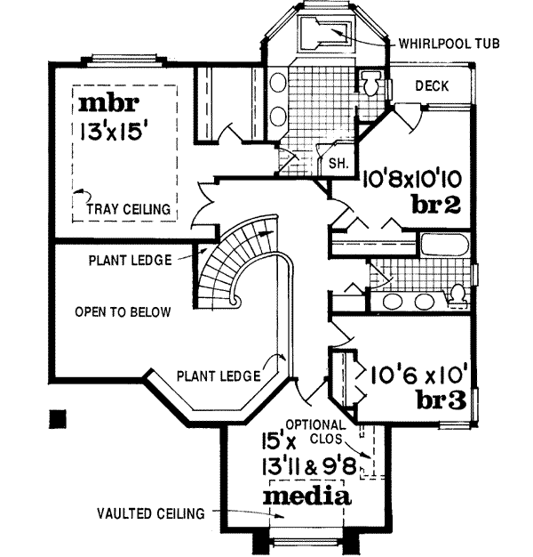 Upper/Second Floor Plan: 35-398