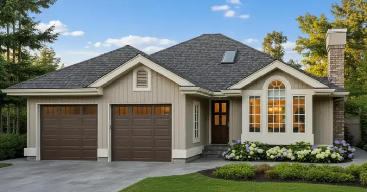Traditional house plans 35-410 - front exterior, 1,424 sq ft, 3 bed, 2 bath house plans | Monster House Plans