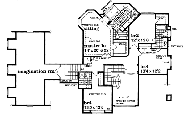 Upper/Second Floor Plan: 35-417