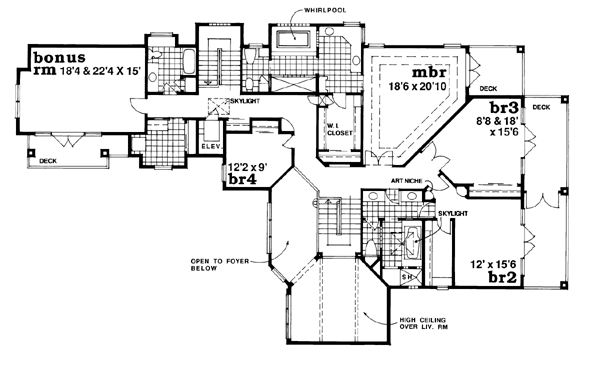 Upper/Second Floor Plan: 35-418