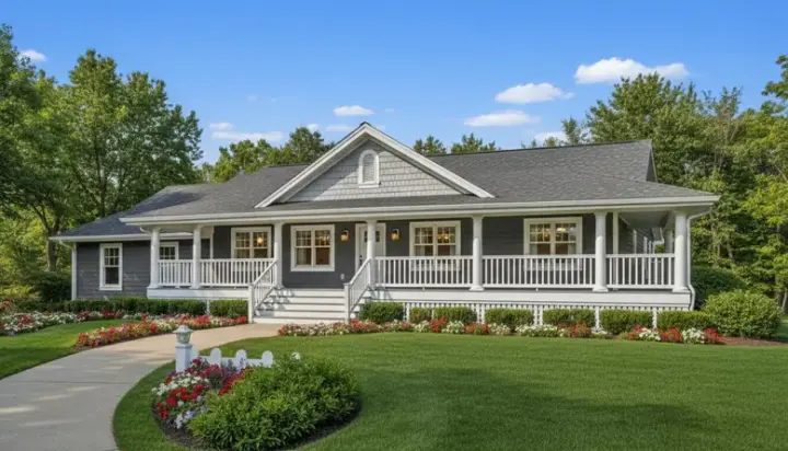 Country house plans 35-432 - front exterior, 1,578 sq ft, 3 bed, 2 bath house plans | Monster House Plans
