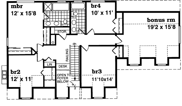 Upper/Second Floor Plan: 35-434
