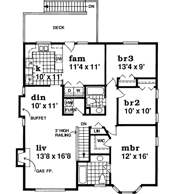 Upper/Second Floor Plan: 35-436