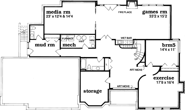 Lower Floor Plan: 35-437