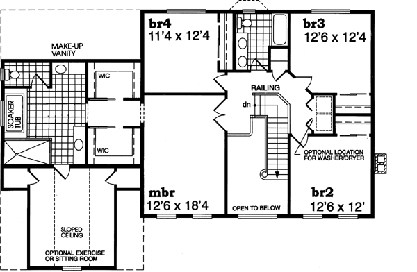 Upper/Second Floor Plan: 35-437