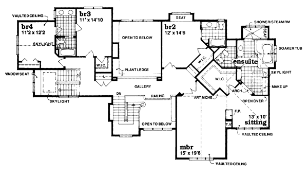 Upper/Second Floor Plan: 35-440