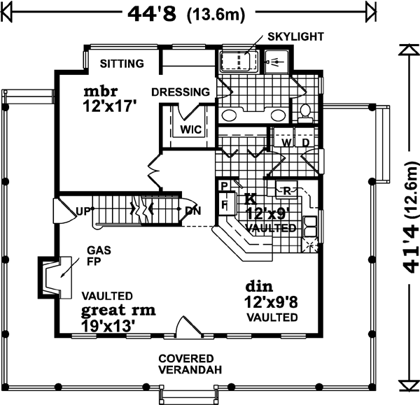 Main Floor Plan: 35-446