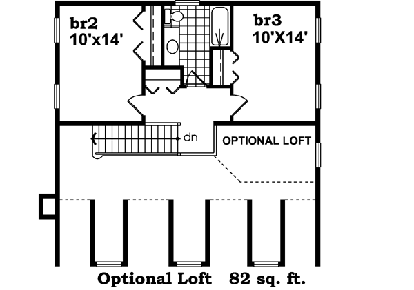 Upper/Second Floor Plan: 35-446