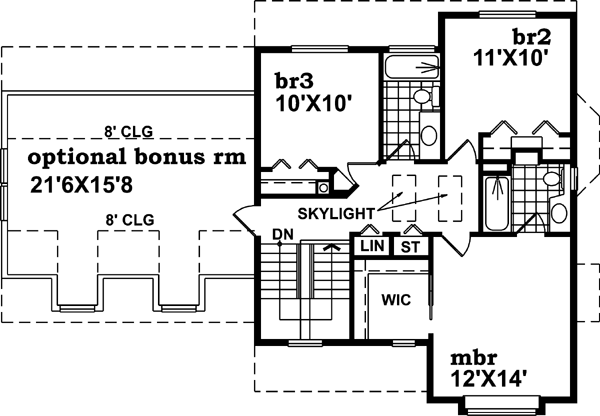 Upper/Second Floor Plan: 35-447