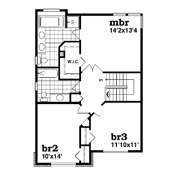 Upper/Second Floor Plan: 35-448