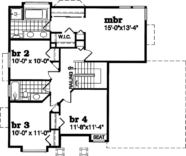 Upper/Second Floor Plan: 35-450