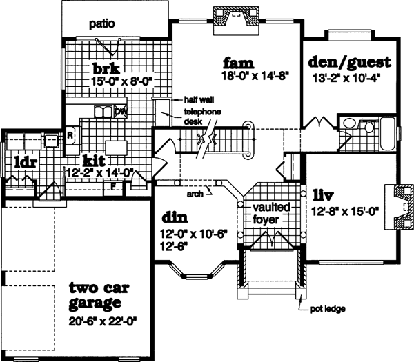 Main Floor Plan: 35-454