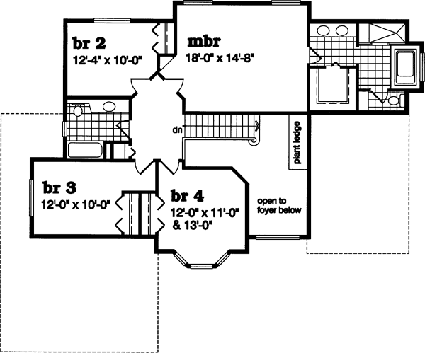 Upper/Second Floor Plan: 35-454