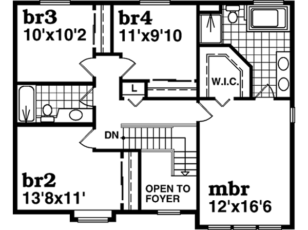 Upper/Second Floor Plan: 35-455