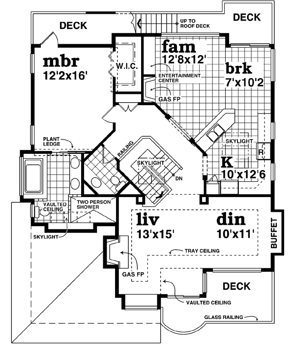 Upper/Second Floor Plan: 35-456