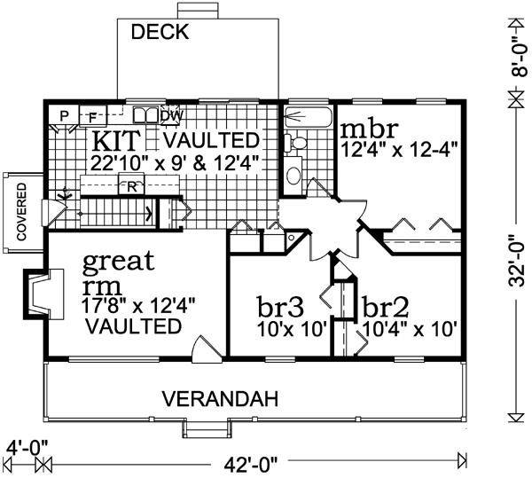 Main Floor Plan: 35-458