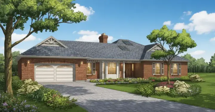 Traditional house plans 35-471 - front exterior, 1,746 sq ft, 3 bed, 2 bath house plans | Monster House Plans