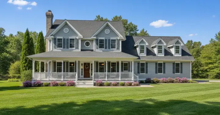 Farmhouse house plans 35-479 - front exterior, 2,695 sq ft, 4 bed, 3 bath house plans | Monster House Plans
