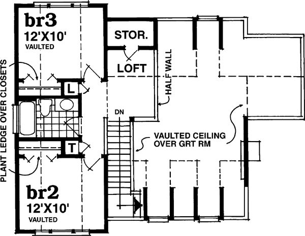 Upper/Second Floor Plan: 35-491