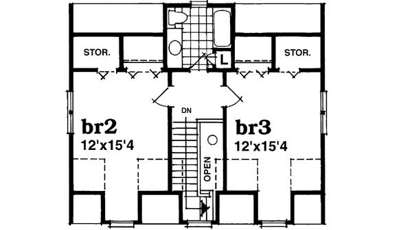 Upper/Second Floor Plan: 35-492