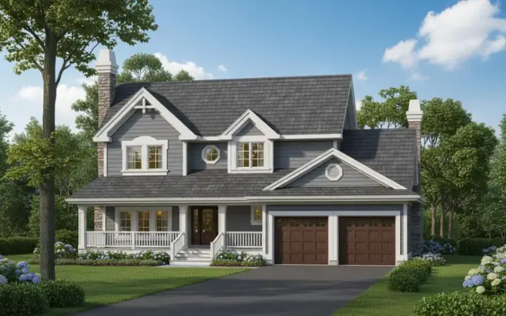 Country house plans 35-494 - front exterior, 2,142 sq ft, 4 bed, 2 bath house plans | Monster House Plans
