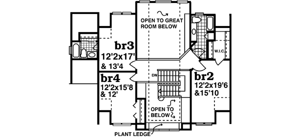 Upper/Second Floor Plan: 35-497