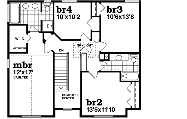 Upper/Second Floor Plan: 35-499