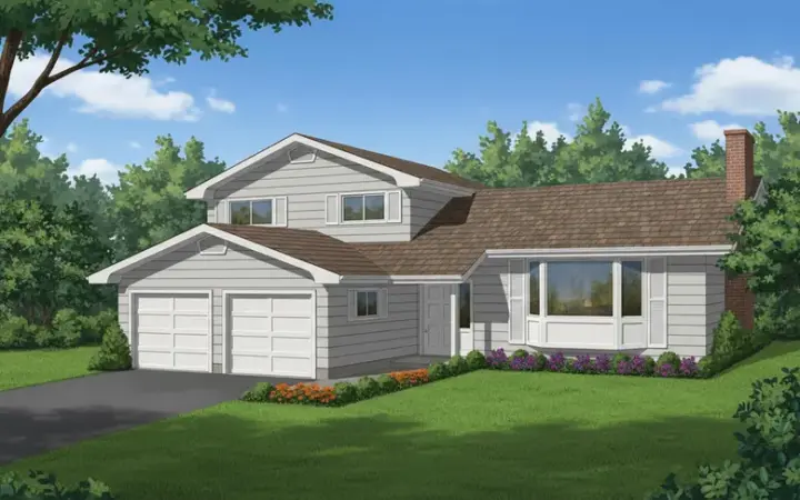 Traditional house plans 35-505 - front exterior, 2,110 sq ft, 3 bed, 2 bath house plans | Monster House Plans