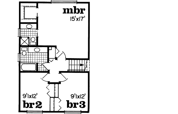 Upper/Second Floor Plan: 35-505