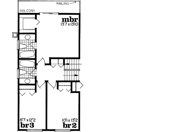 Upper/Second Floor Plan: 35-510