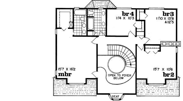 Upper/Second Floor Plan: 35-511