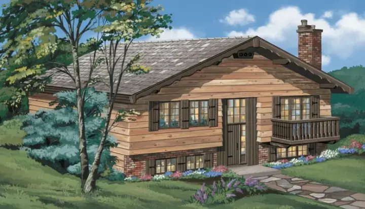 Cottage house plans 35-514 - front exterior, 1,102 sq ft, 3 bed, 2 bath house plans | Monster House Plans