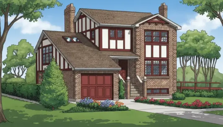 European house plans 35-516 - front exterior, 1,473 sq ft, 3 bed, 1 bath house plans | Monster House Plans