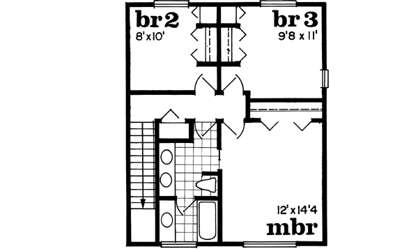 Upper/Second Floor Plan: 35-517