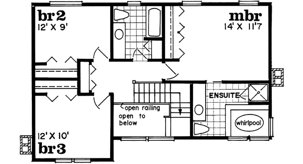 Upper/Second Floor Plan: 35-520