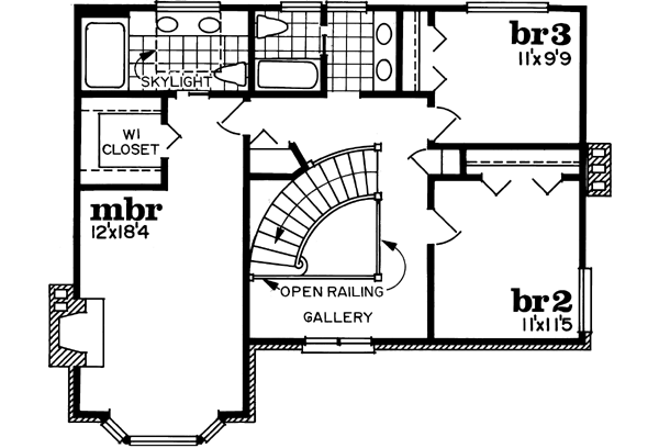 Upper/Second Floor Plan: 35-522