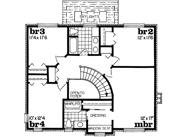 Upper/Second Floor Plan: 35-523