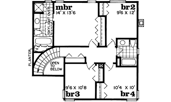 Upper/Second Floor Plan: 35-524