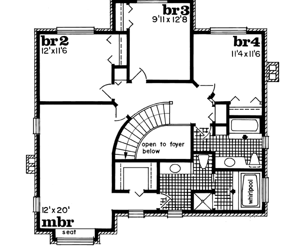 Upper/Second Floor Plan: 35-525