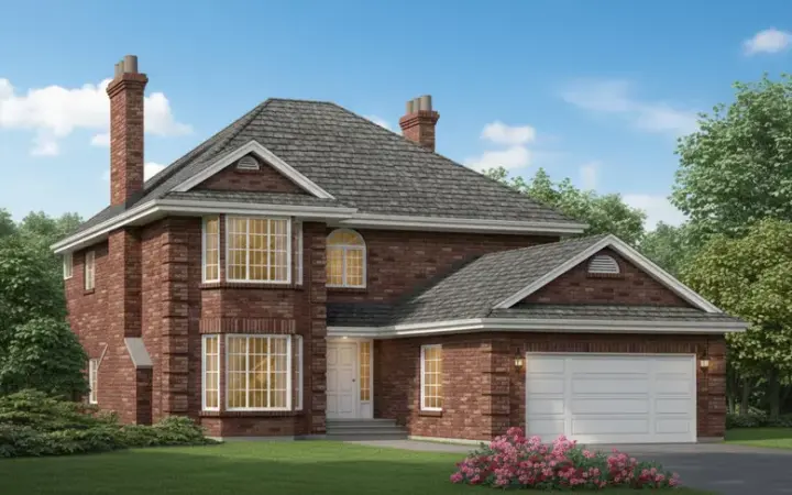 Traditional house plans 35-526 - front exterior, 2,568 sq ft, 4 bed, 2 bath house plans | Monster House Plans