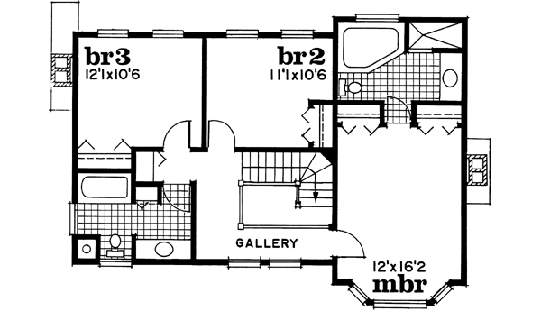 Upper/Second Floor Plan: 35-528