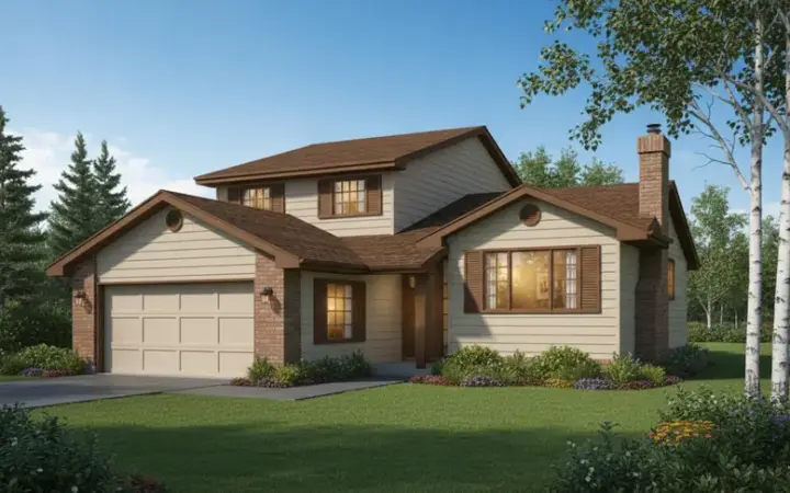 Traditional house plans 35-530 - front exterior, 2,003 sq ft, 3 bed, 2 bath house plans | Monster House Plans