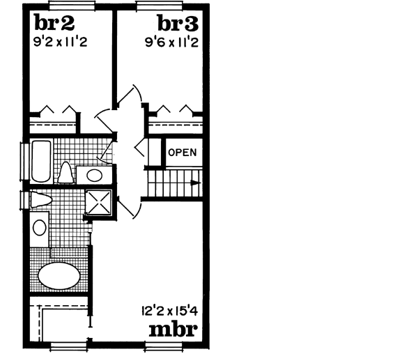Upper/Second Floor Plan: 35-530